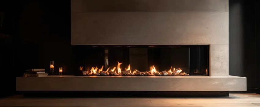 Gas Fireplace Ember Bed Design Services in Bonita Springs, Florida