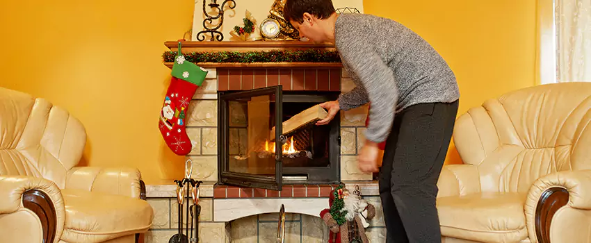 Rusted Metal Fireplace Restoration in Bonita Springs, Florida